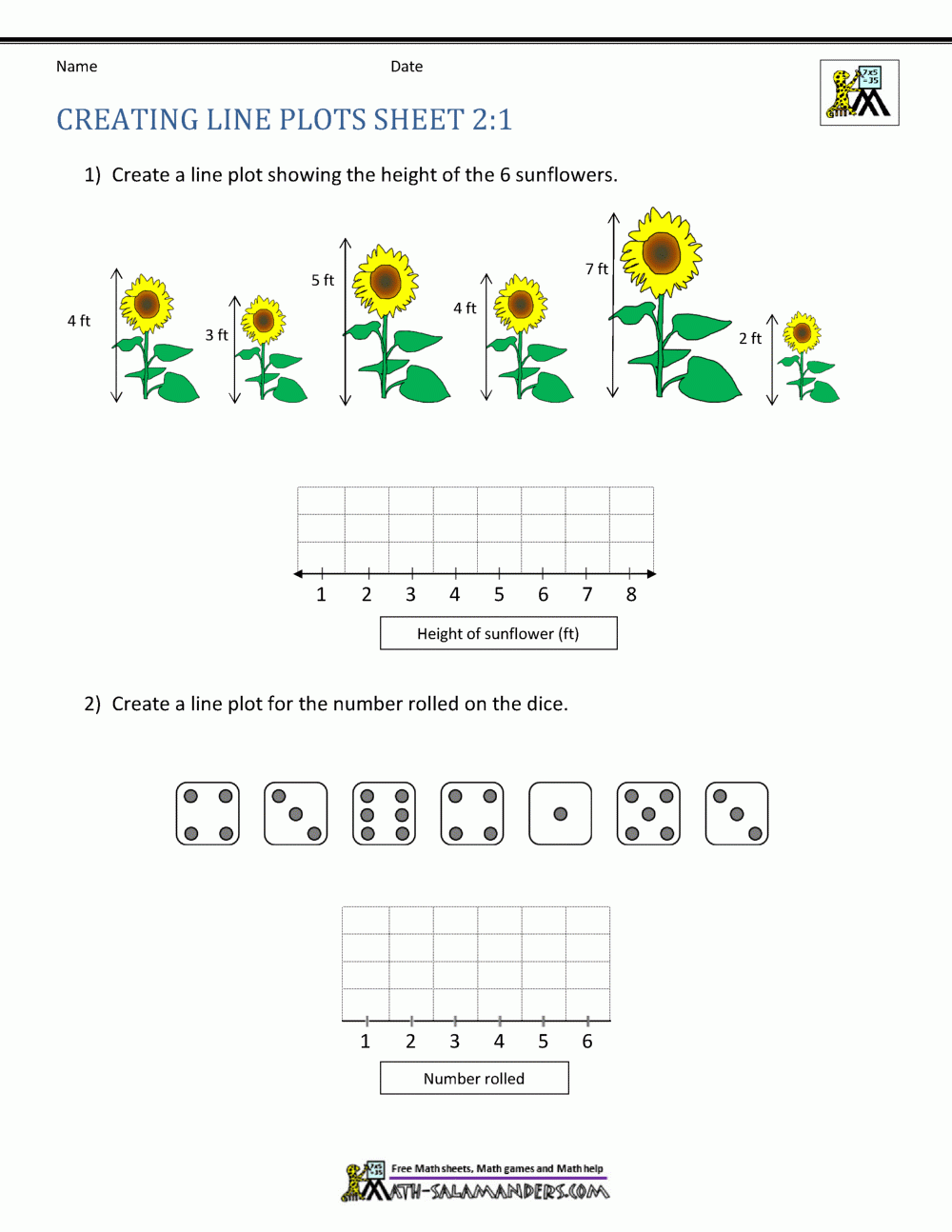 Line Plots 2nd Grade Worksheets Line Plots 2nd Grade Worksheets