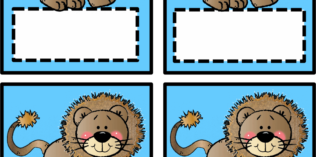 Lion Cut Outs Name Labels Name Tags Made By Teachers