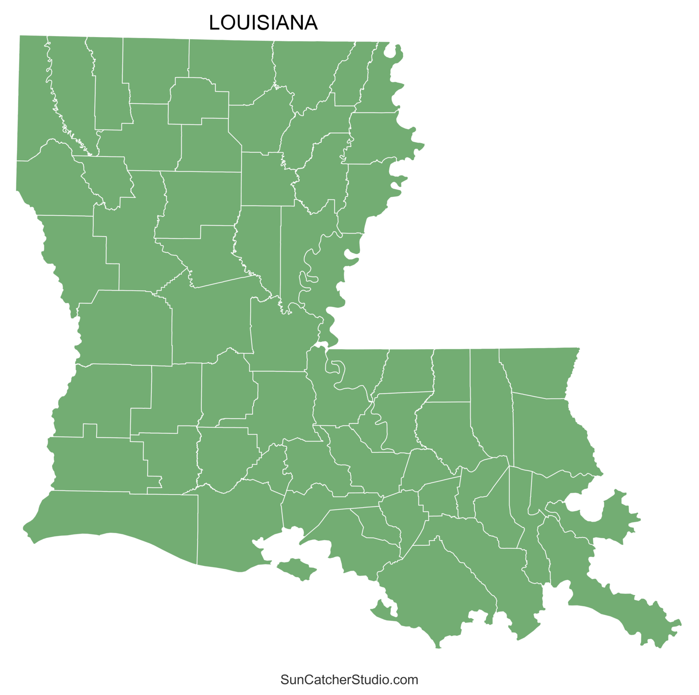 Louisiana County Map Printable State Map With County Lines Free Printables Monograms Design Tools Patterns U0026 DIY Projects