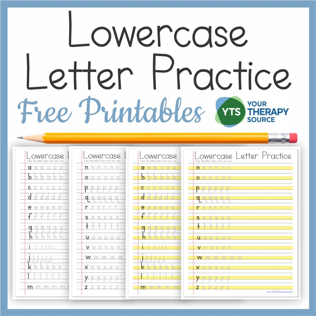 Lower Case Letters Printables FREE Your Therapy Source