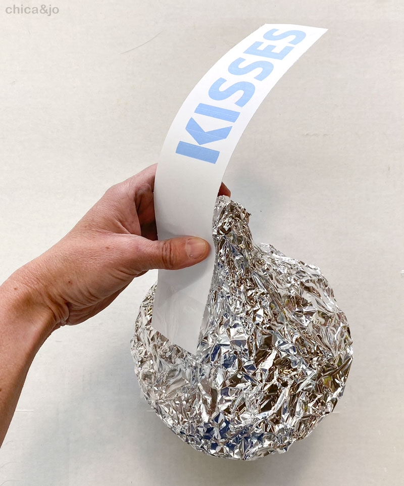 Make Giant Hershey s Kisses From Foil Chica And Jo