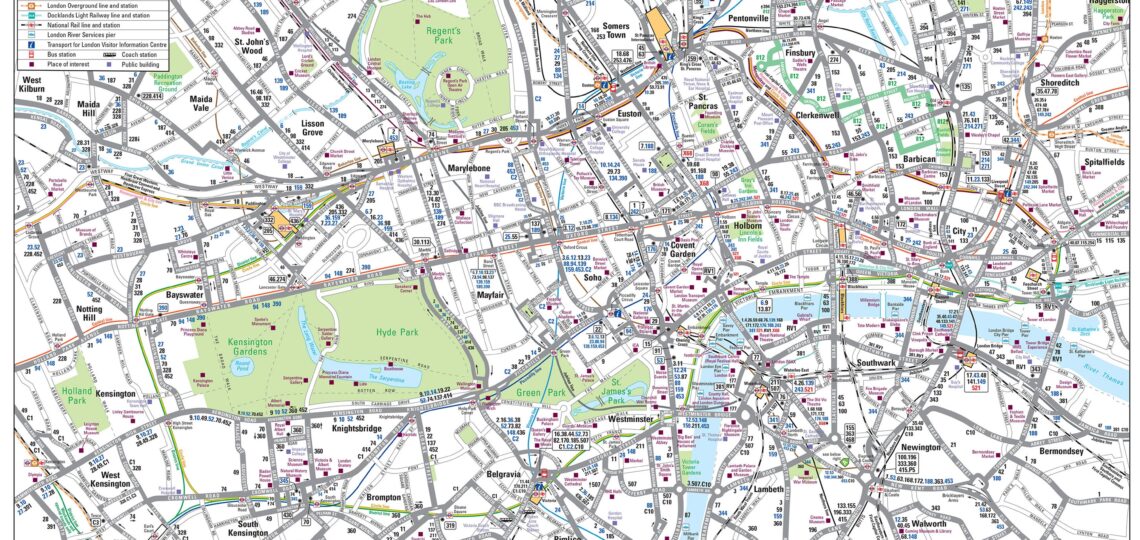 Map Of London Bus U0026 Night Bus Stations U0026 Lines