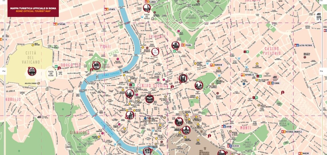 Map Of Rome Turismo Roma