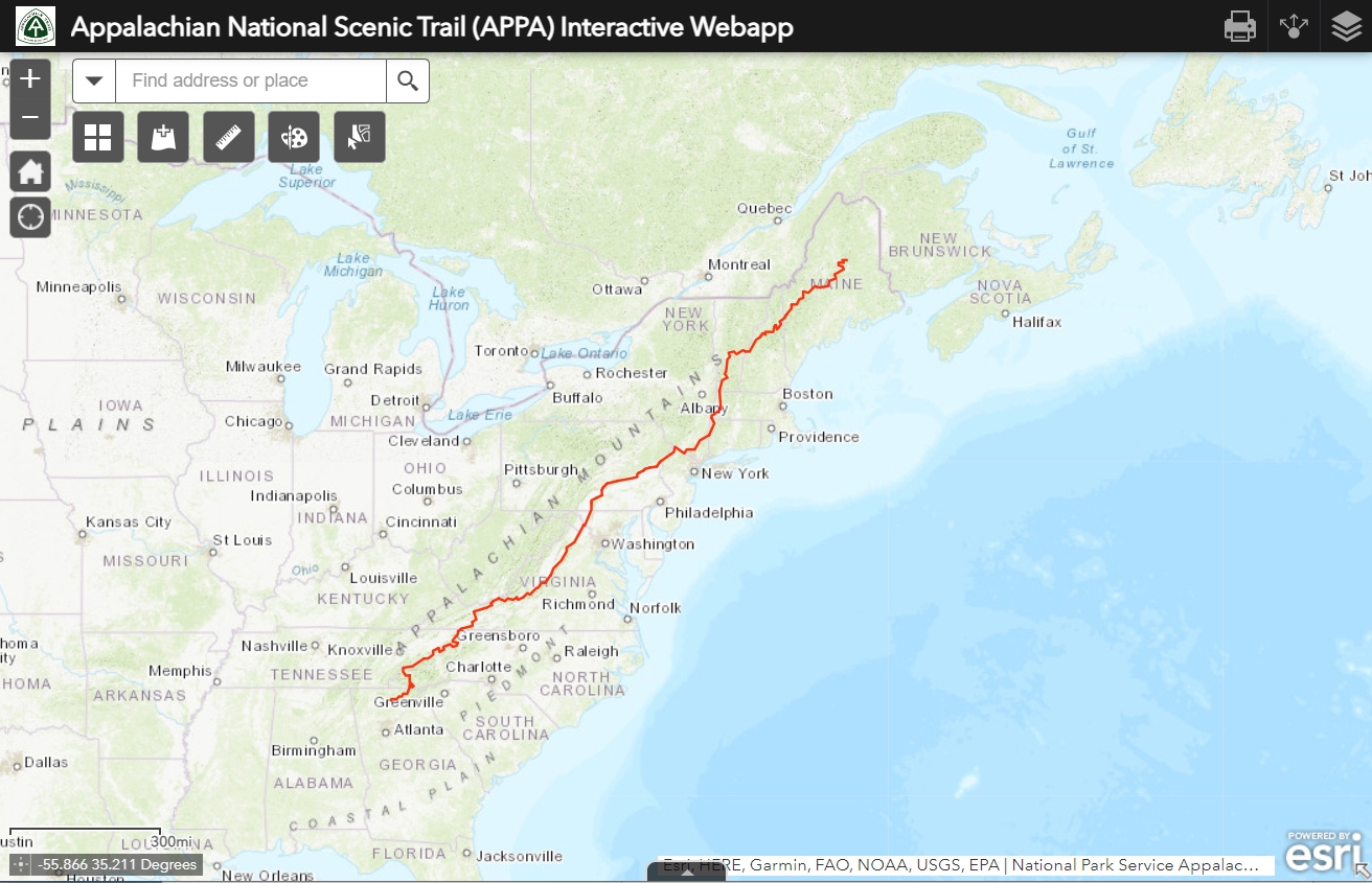 Maps Appalachian National Scenic Trail U S National Park Service  Maps Appalachian National Scenic Trail U S National Park Service