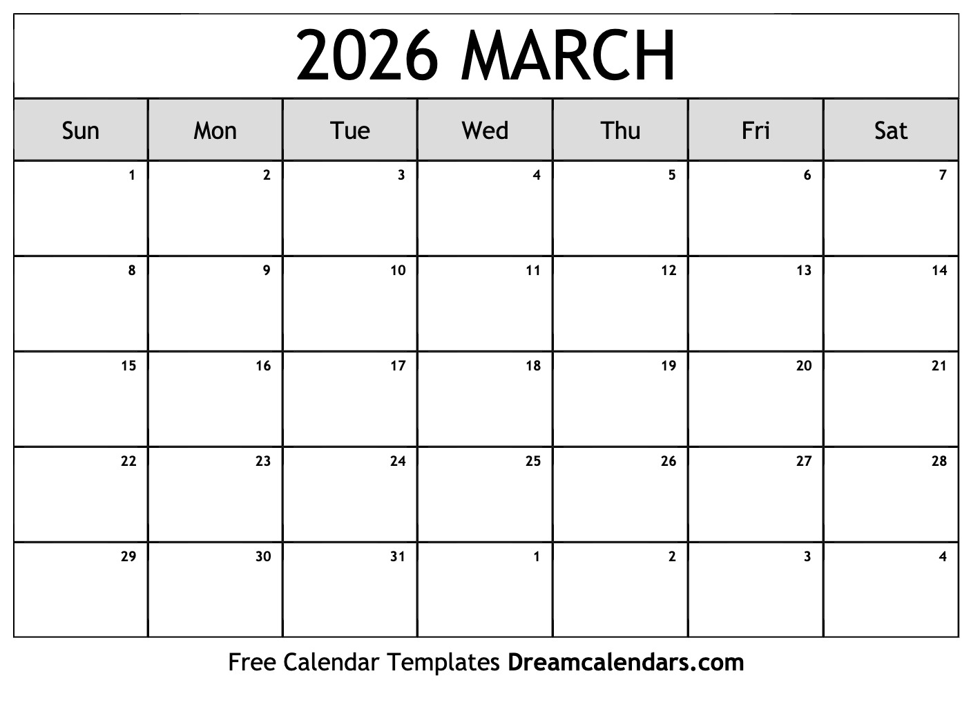 March 2026 Calendar Free Printable With Holidays And Observances March 2026 Calendar Free Printable With Holidays And Observances