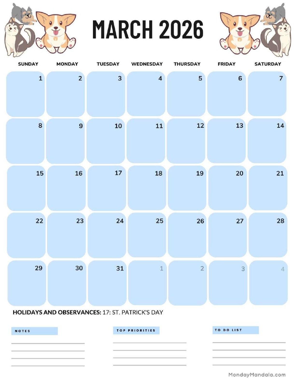 March 2026 Calendars Free PDF Printables March 2026 Calendars Free PDF Printables