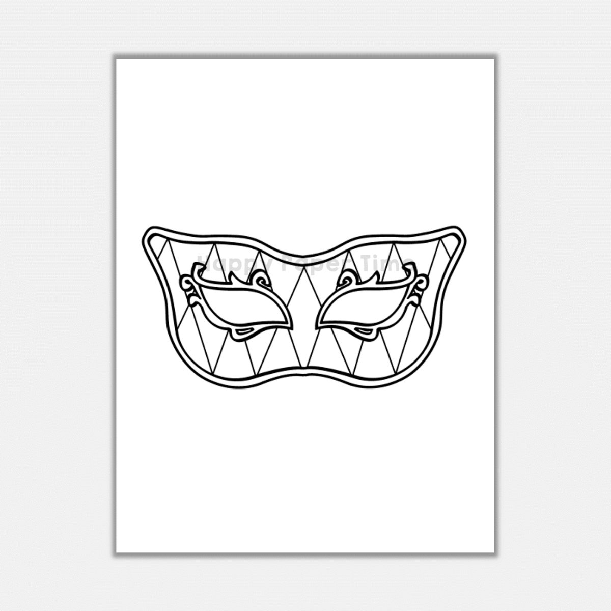 Mardi Gras Paper Mask Printable Festival Coloring Craft Activity Costume Made By Teachers