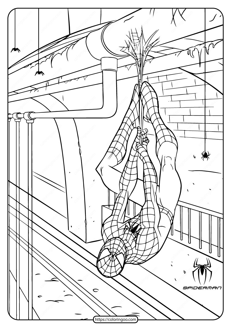 Free Printable Coloring Pages Spiderman