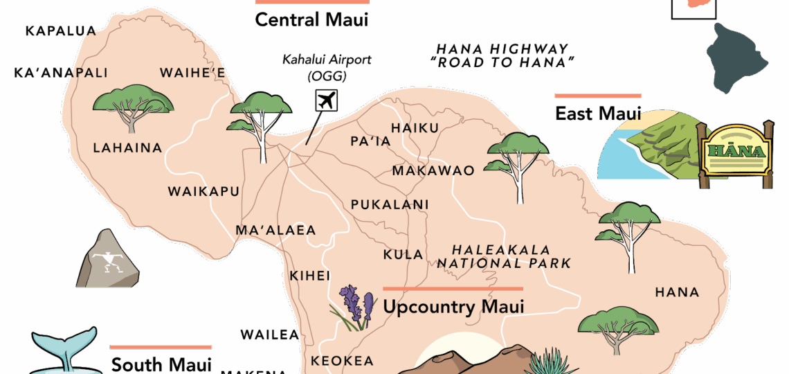 Maui Maps 8 Maui Maps Regions Roads Points Of Interest