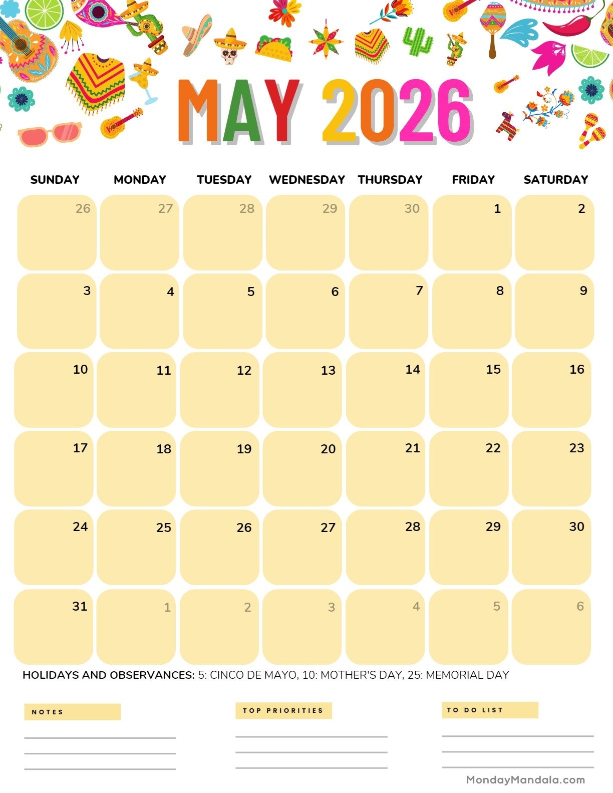 2026 May Myanmar Calendar 2026 May Myanmar Calendar