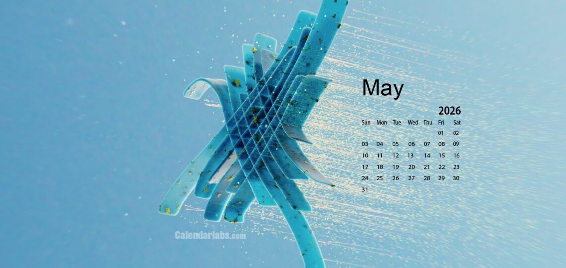 May 2026 Desktop Wallpaper Calendar CalendarLabs