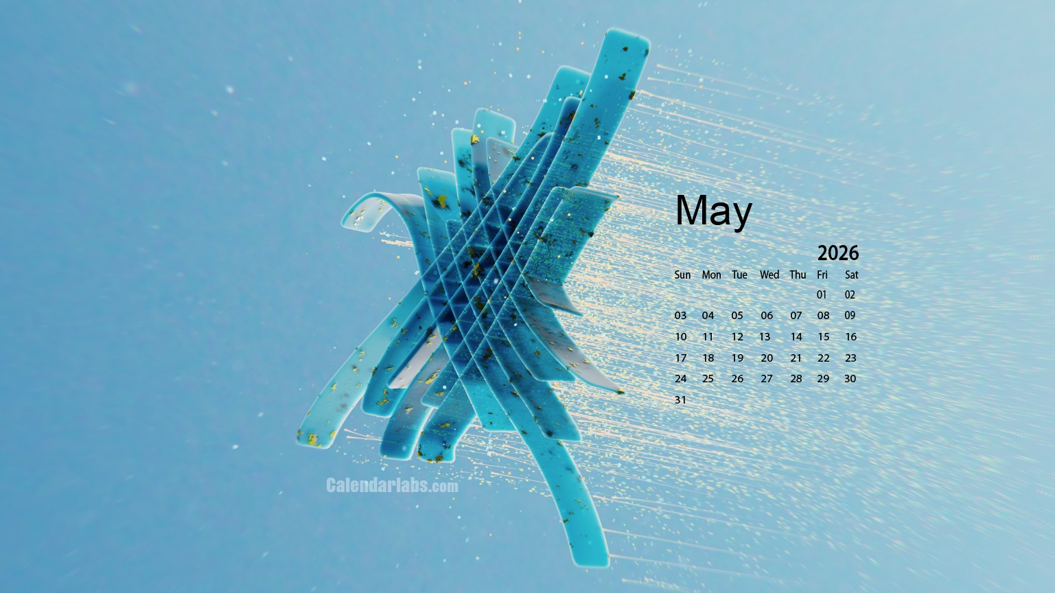 May 2026 Desktop Wallpaper Calendar CalendarLabs