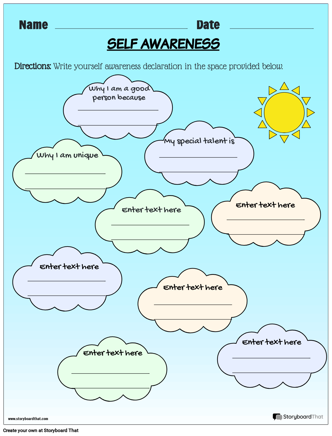 Mindfulness Worksheets Examples U0026 Ideas StoryboardThat Mindfulness Worksheets Examples U0026 Ideas StoryboardThat