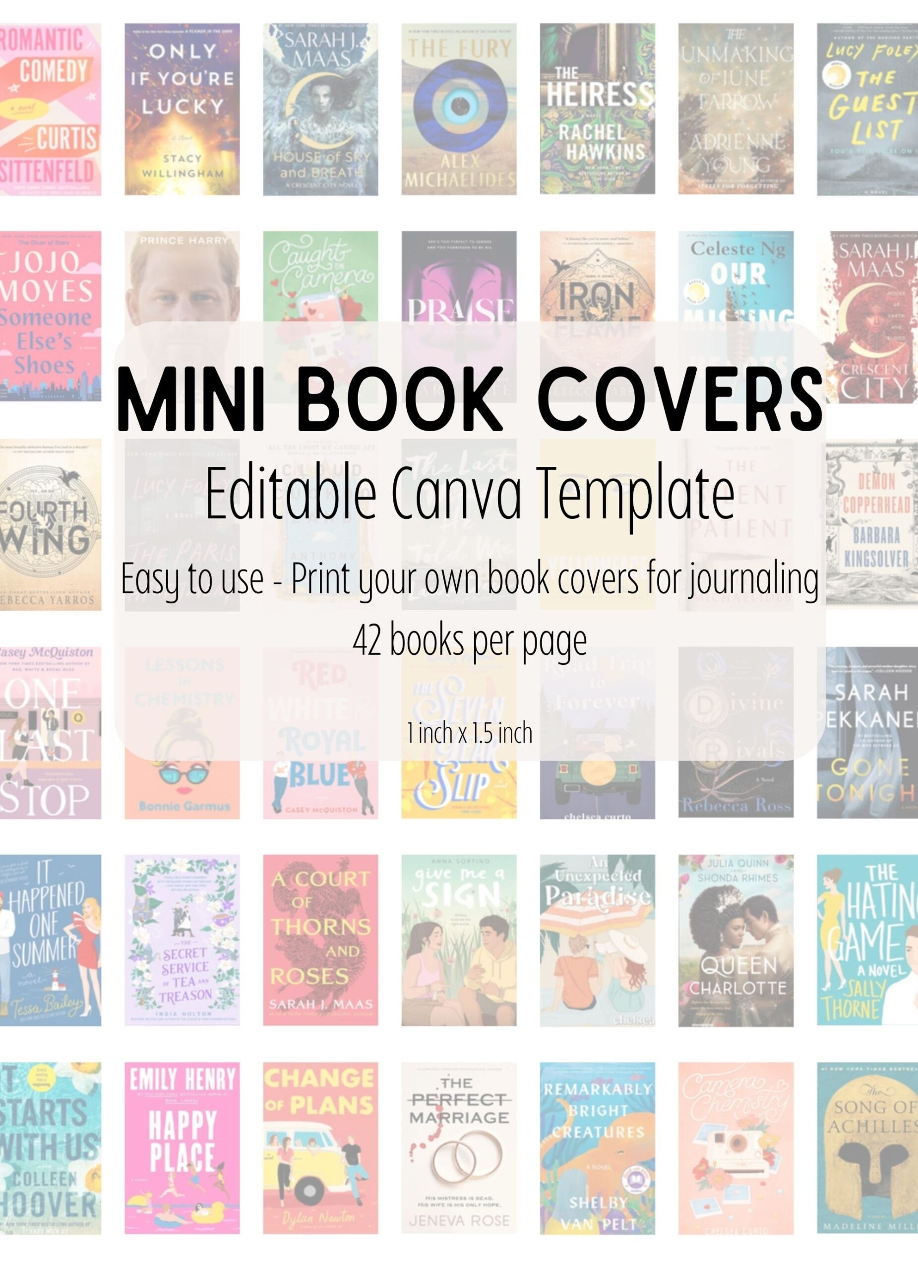 Free Printable Editable Mini Book Template