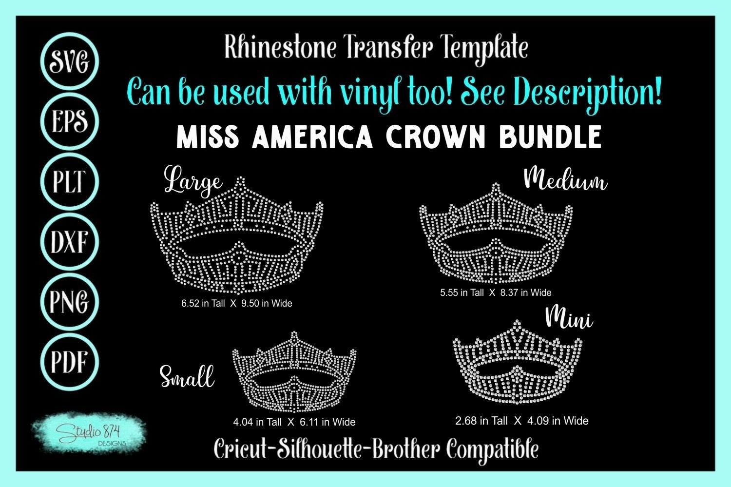 Miss America Crown Rhinestone And Faux Rhinestone SVG Bundle Miss America Crown Rhinestone And Faux Rhinestone SVG Bundle
