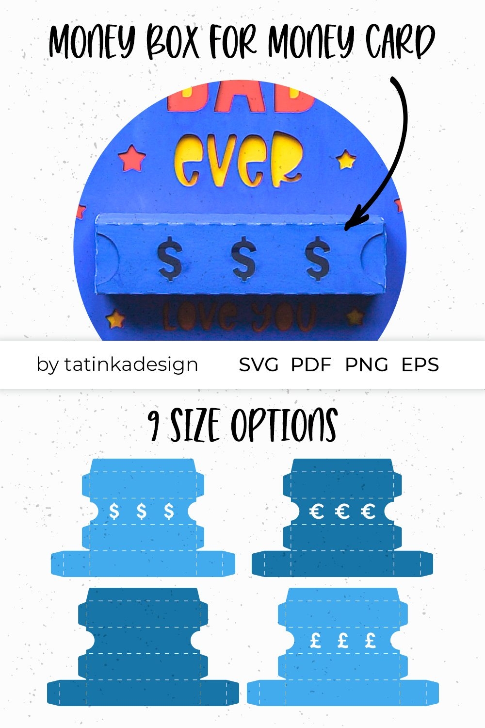 Money Box SVG For Money Card Money Box Template SVG Money Box SVG For Money Card Money Box Template SVG