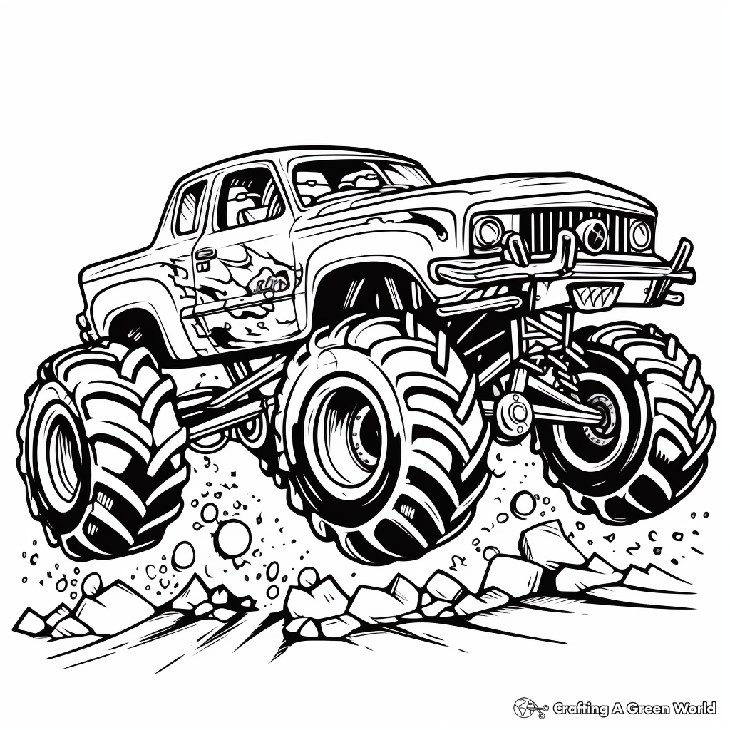 Monster Truck Coloring Pages Free U0026 Printable Monster Truck Coloring Pages Free U0026 Printable