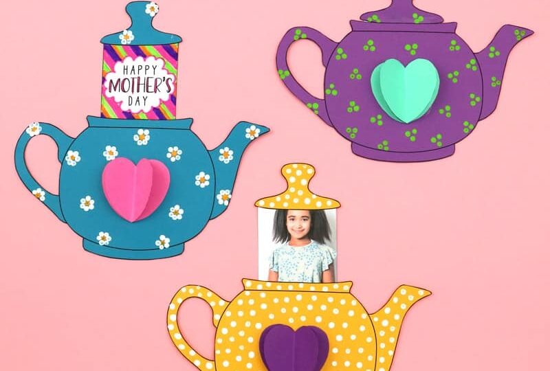 Mothers Day Teapot Card The Craft Train
