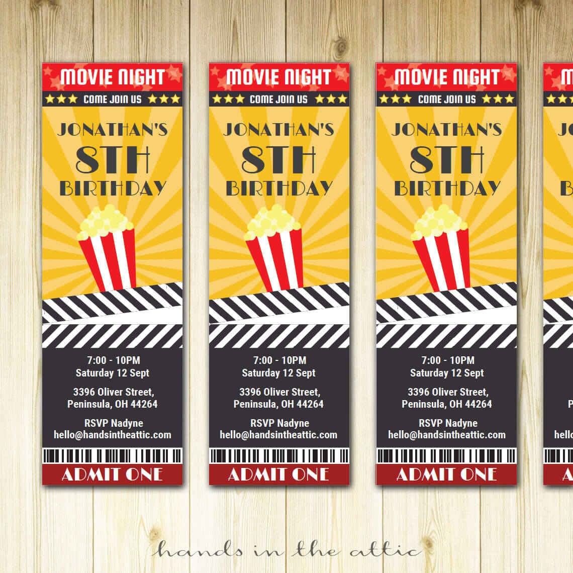Movie Ticket Invitation Printable Template Hands In The Attic Movie Ticket Invitation Printable Template Hands In The Attic