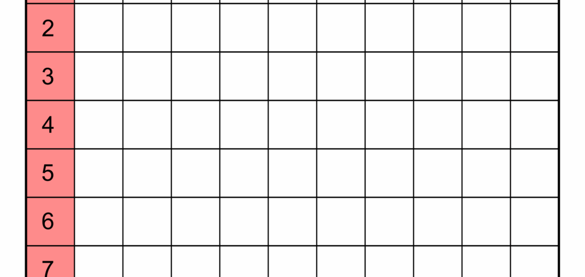 Multiplication Charts PDF Free Printable Times Tables Free Printables Monograms Design Tools Patterns U0026 DIY Projects