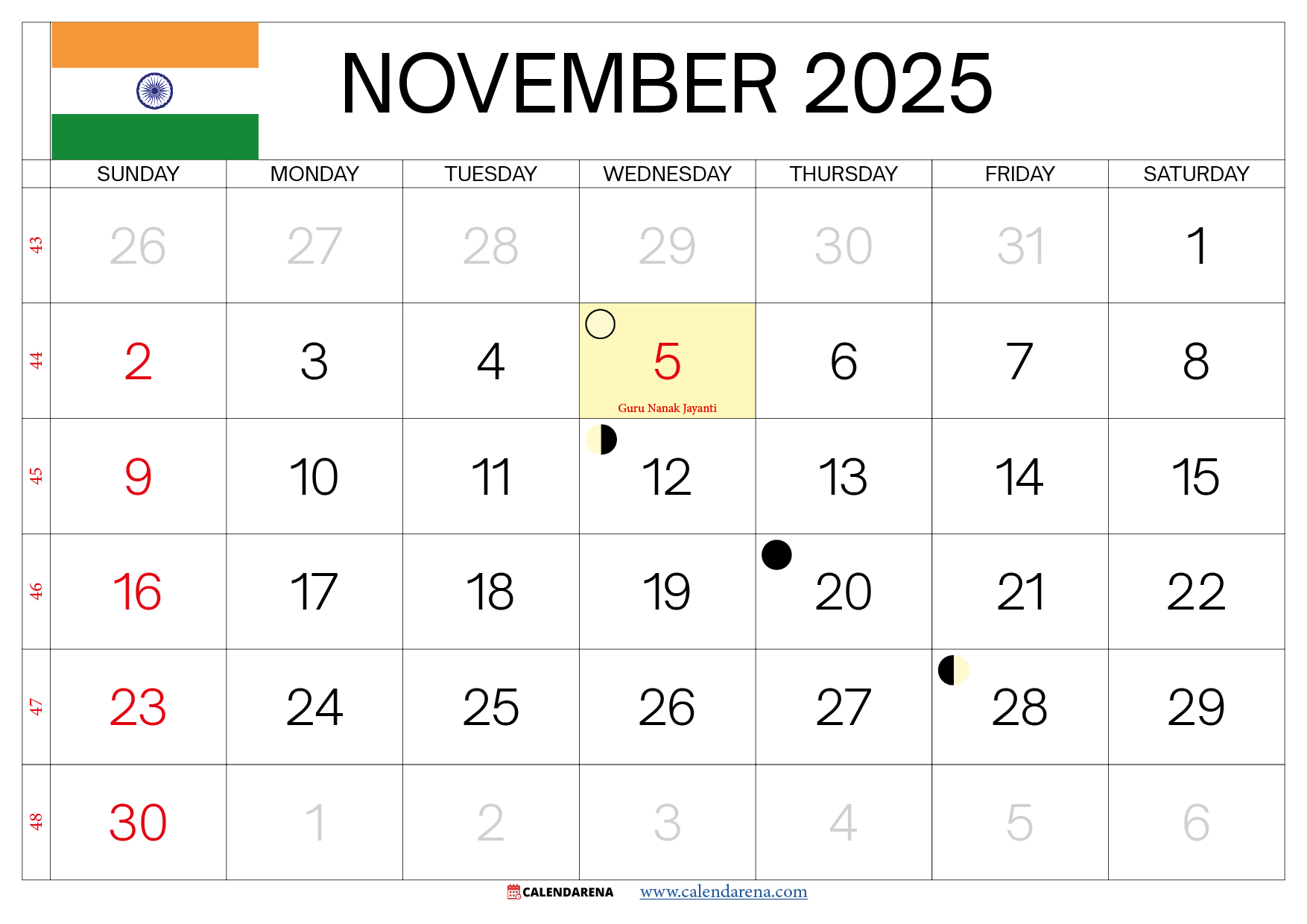 November 2025 Calendar India Download Best Free November 2025 Calendar India Download Best Free