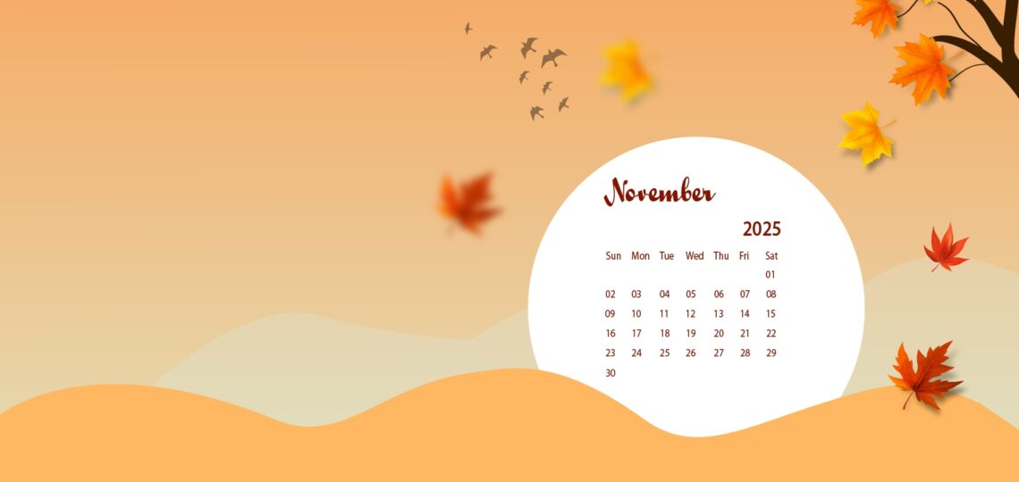 November 2025 Desktop Wallpaper Calendar CalendarLabs