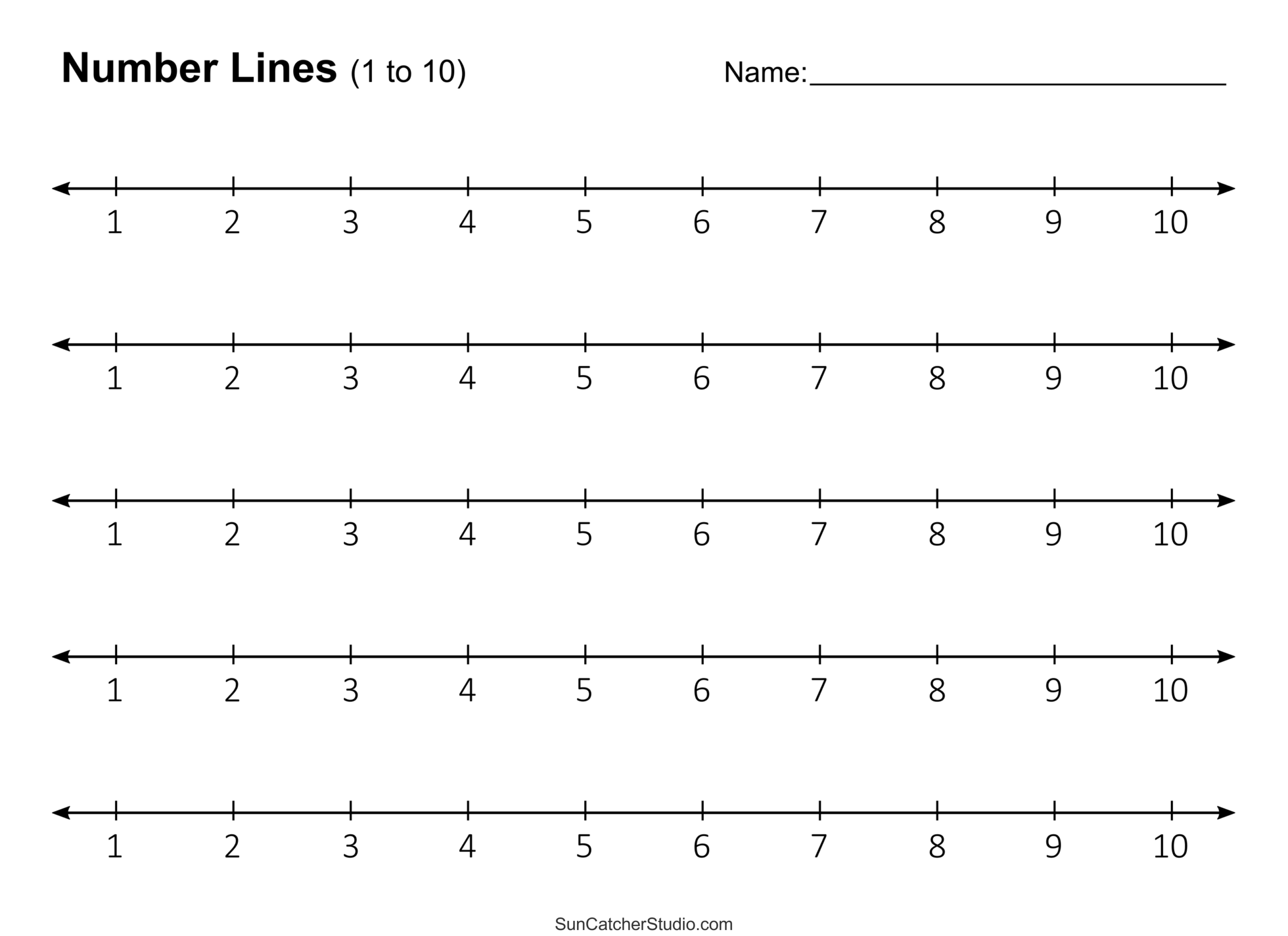 Number Lines Integers Decimals Blank Missing Numbers Free Printables Monograms Design Tools Patterns U0026 DIY Projects