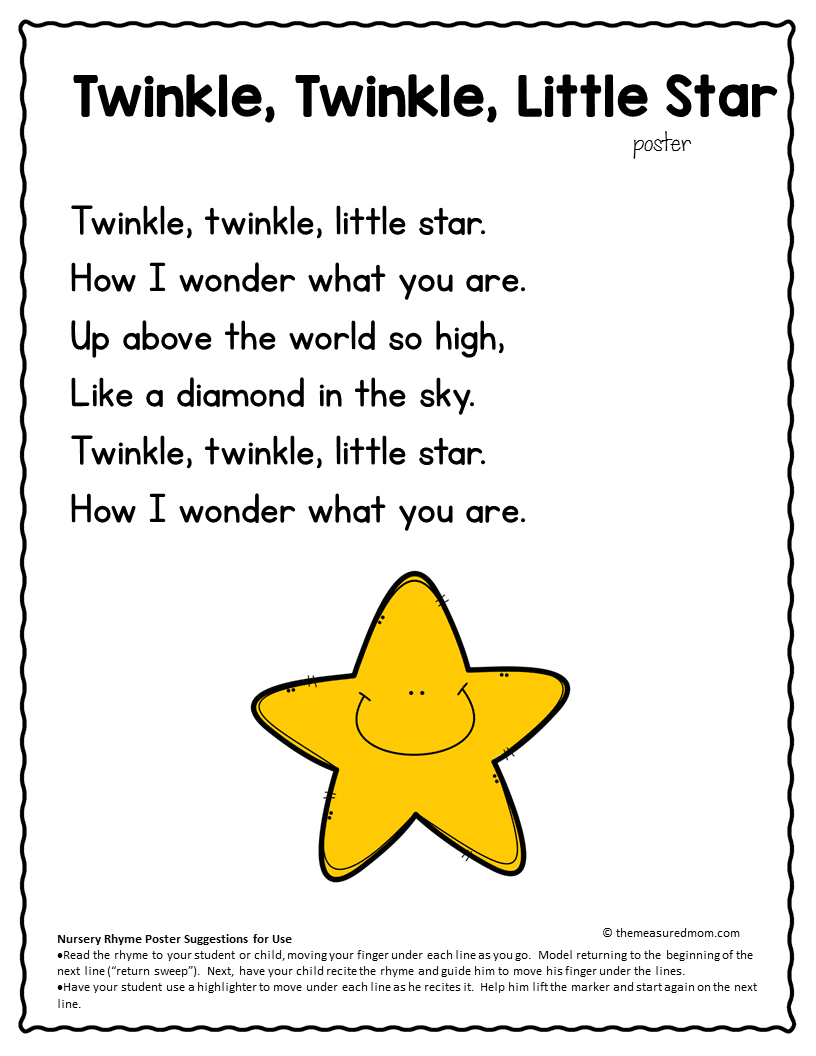 Free Printable Nursery Rhymes Free Printable Nursery Rhymes