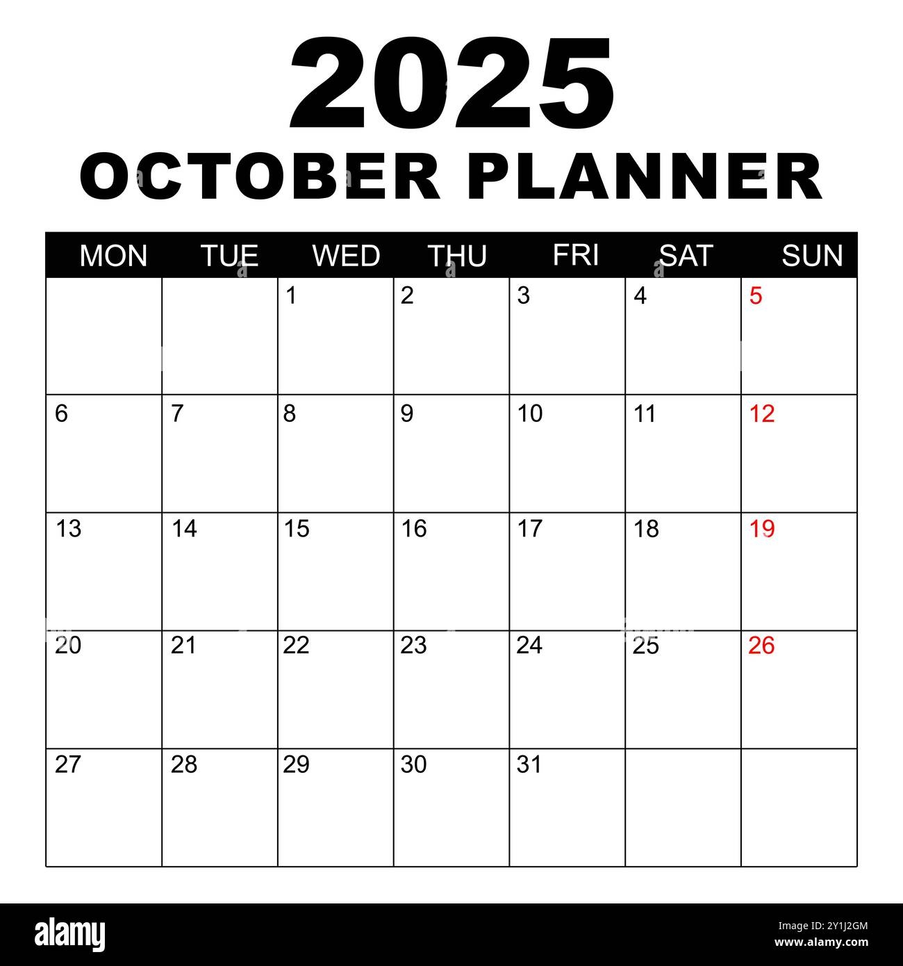 Black October 2025 Calendar Black October 2025 Calendar