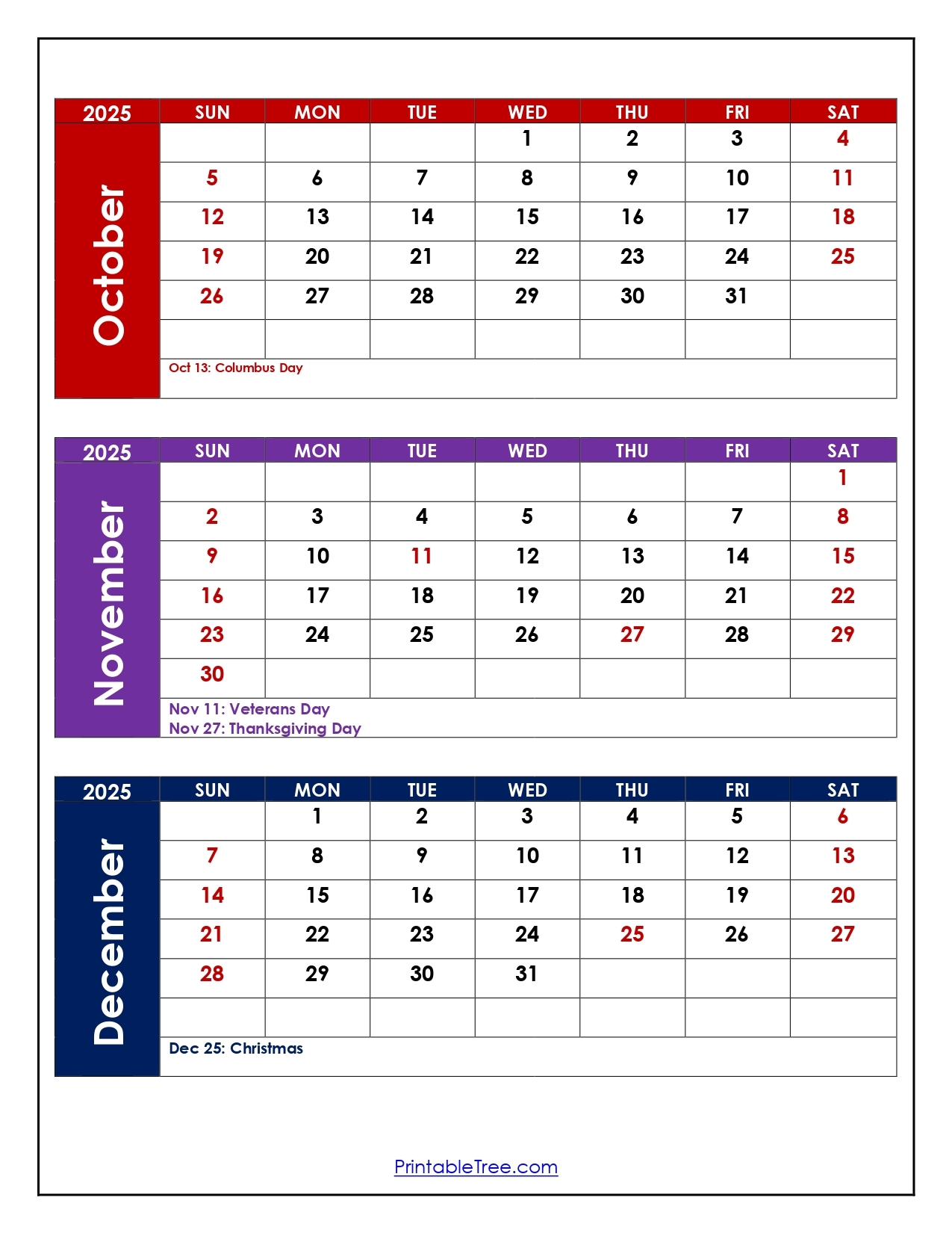 2025 Calendar October And November 2025 Calendar October And November