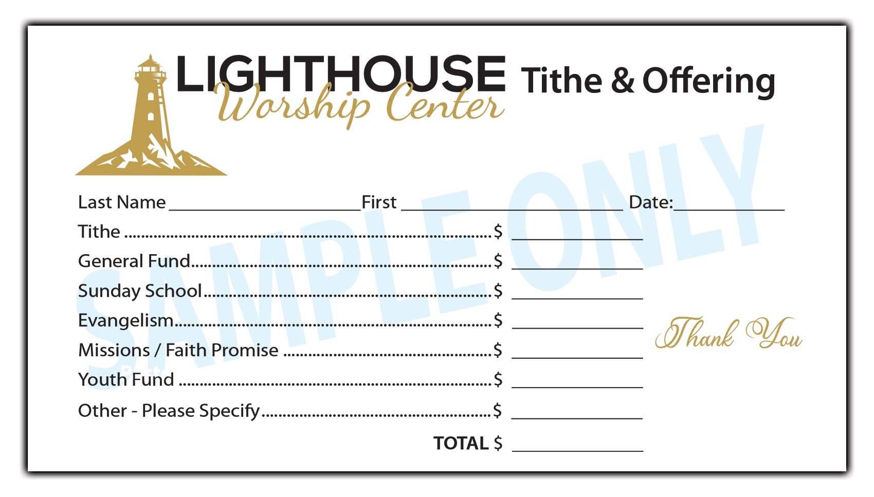 Free Printable Offering Church Envelope Templates