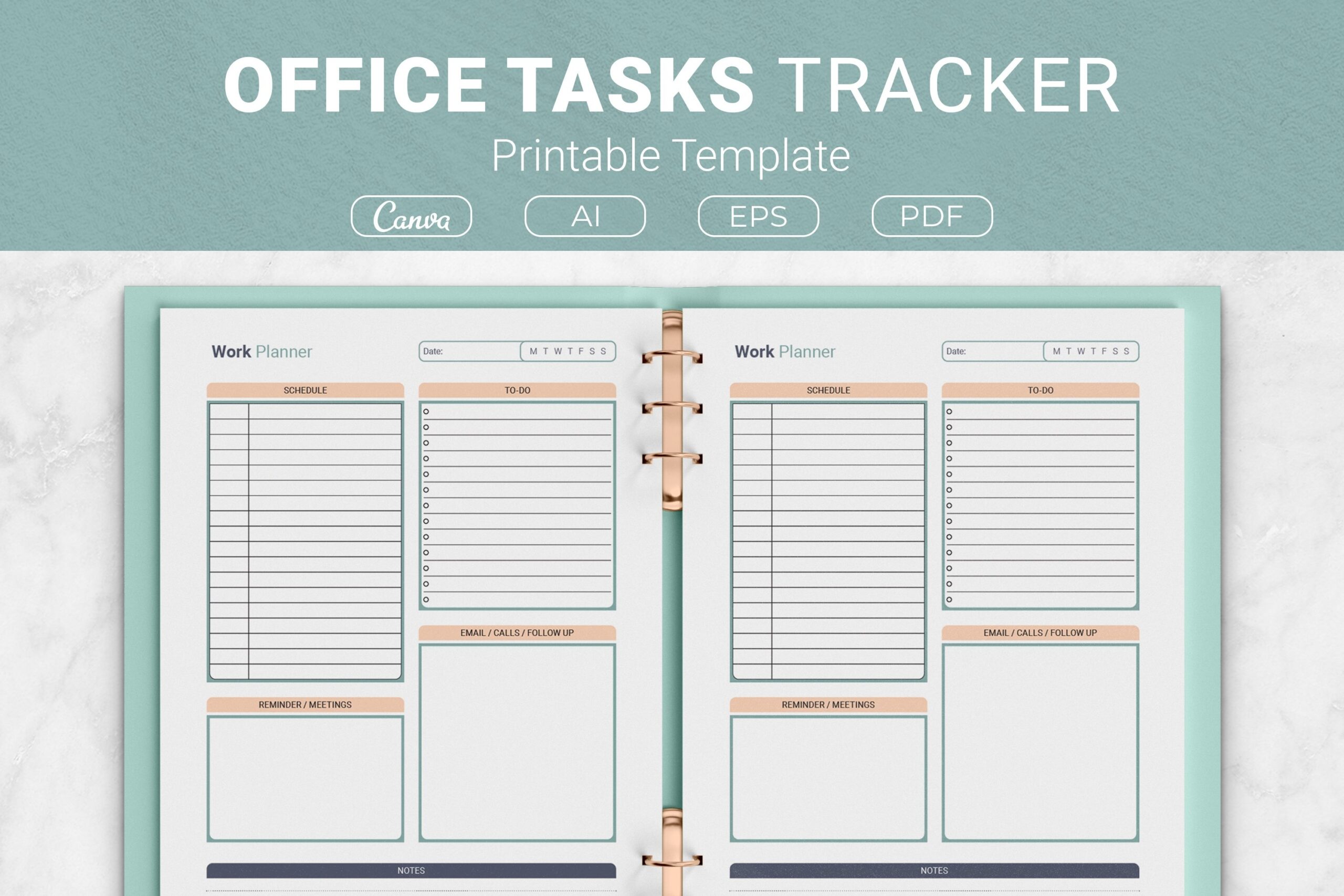 Office Tasks Tracker Printable Template