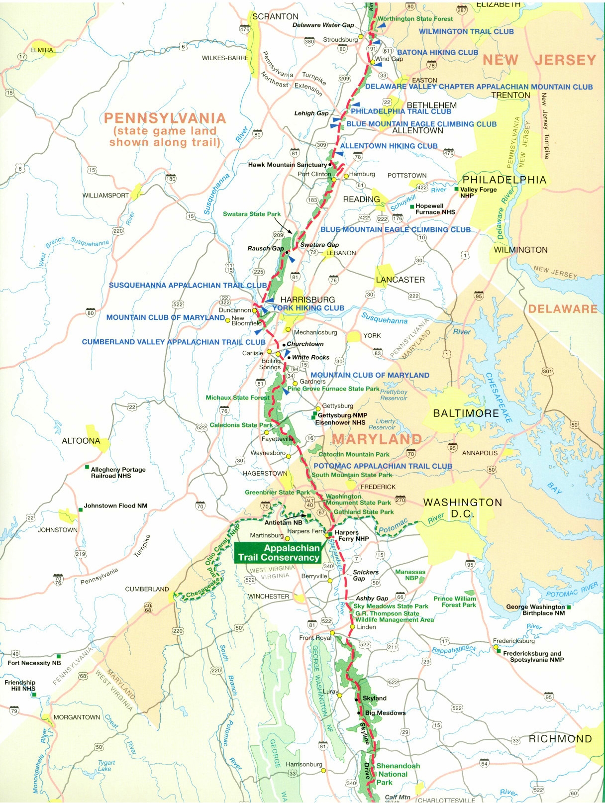 Official Appalachian Trail Maps Official Appalachian Trail Maps