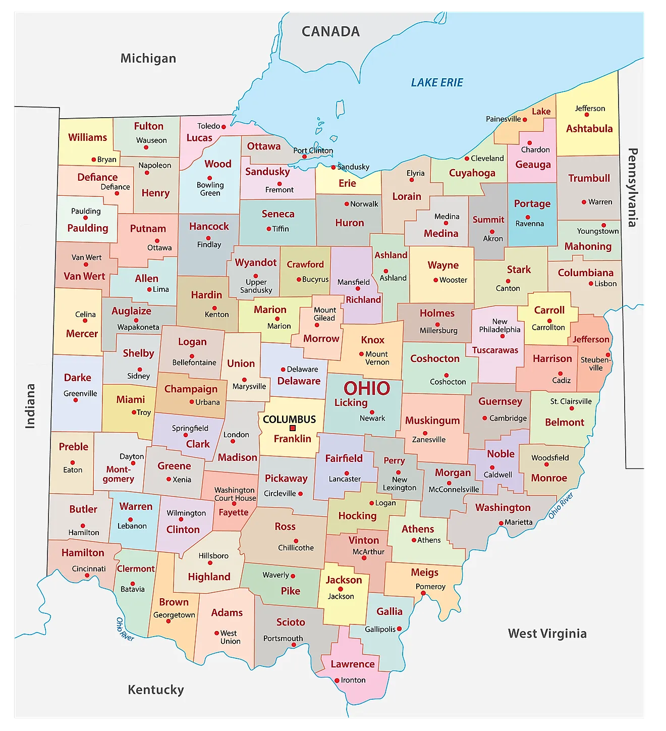 Ohio Maps U0026 Facts World Atlas