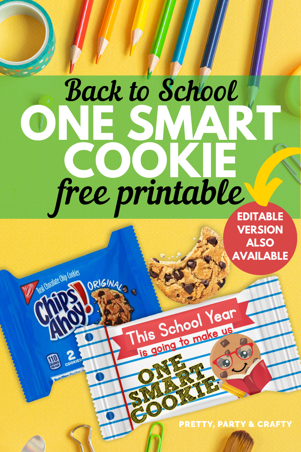One Smart Cookie Free Printable Pretty Party U0026 Crafty