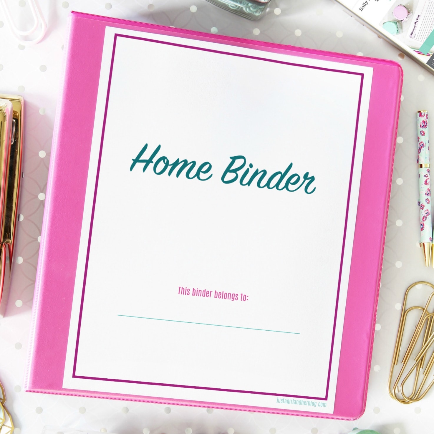 Organized Home Binder With Free Printables Abby Organizes