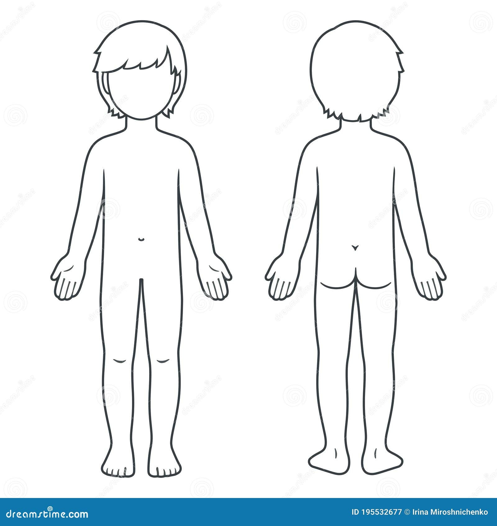 Blank Body Template Printable Blank Body Template Printable