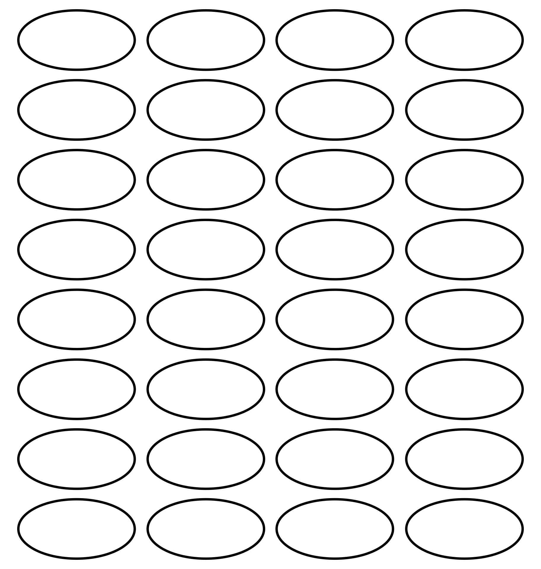 Oval Template 10 Free PDF Printables Printablee