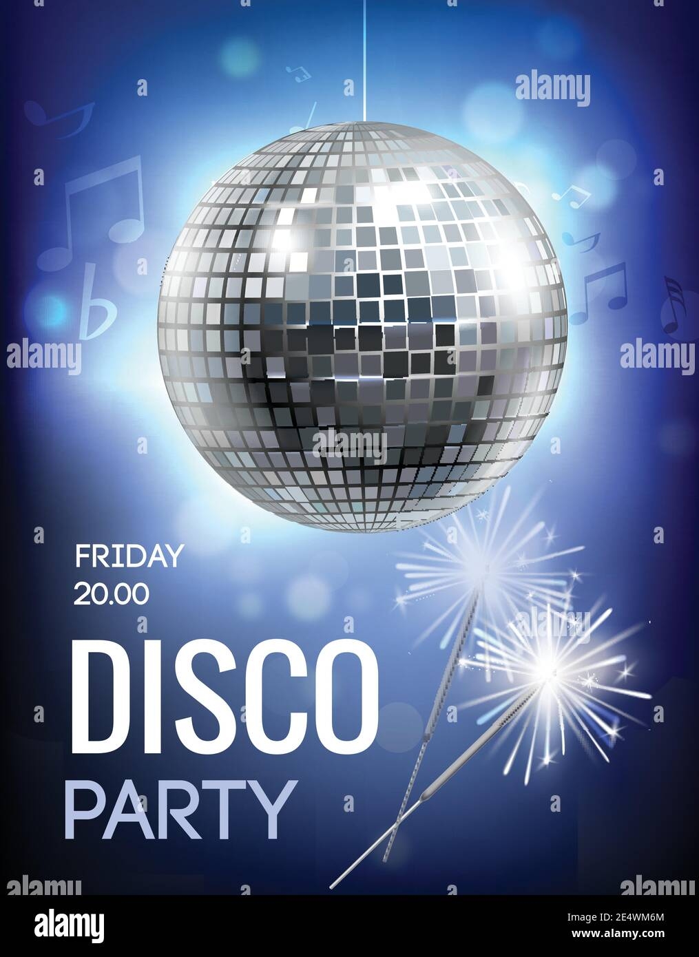 Free Printable Disco Party Invitations Templates