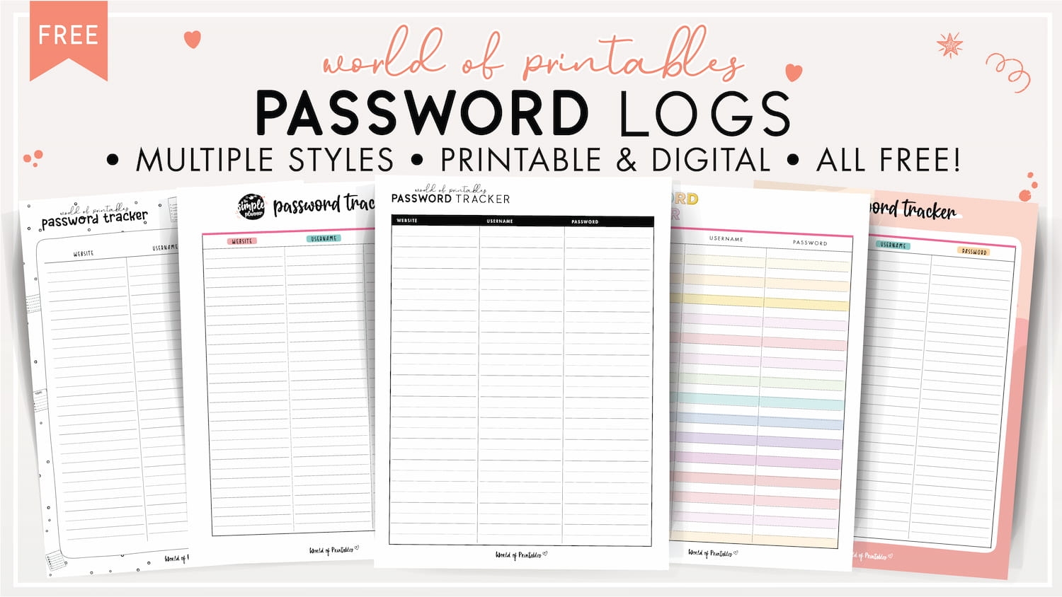 Password Logs 25 Free Password Templates World Of Printables Password Logs 25 Free Password Templates World Of Printables