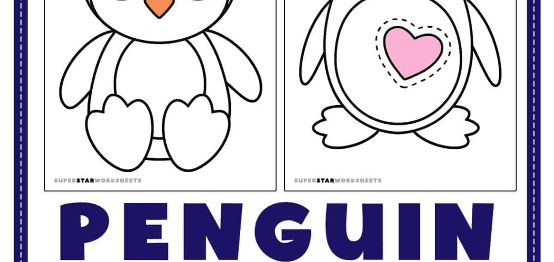 Penguin Template Superstar Worksheets