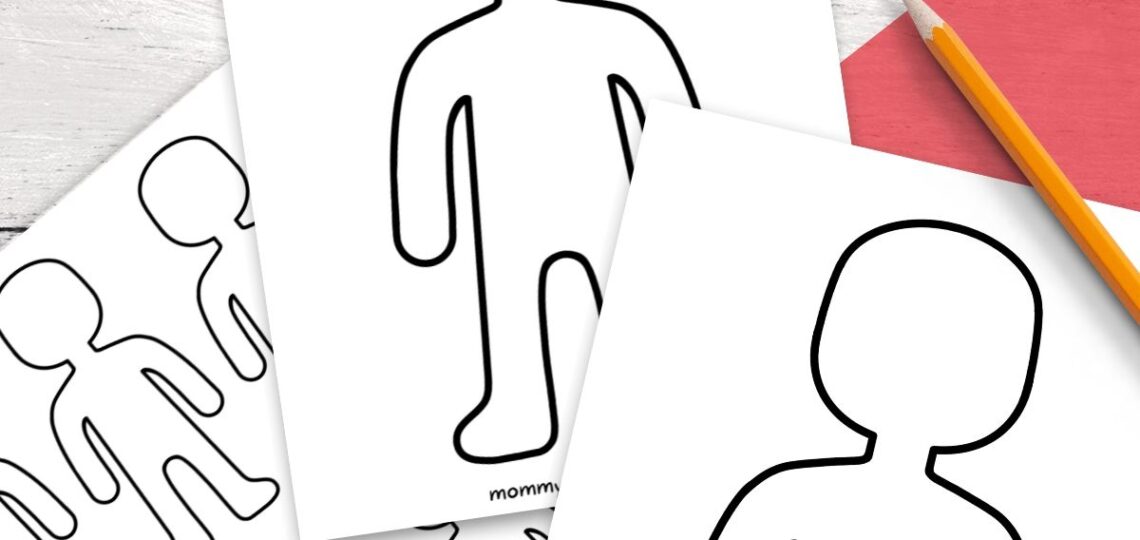 Person Outline And Templates Lots Of Free Printables