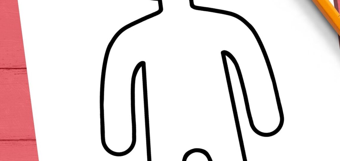 Person Outline And Templates Lots Of Free Printables