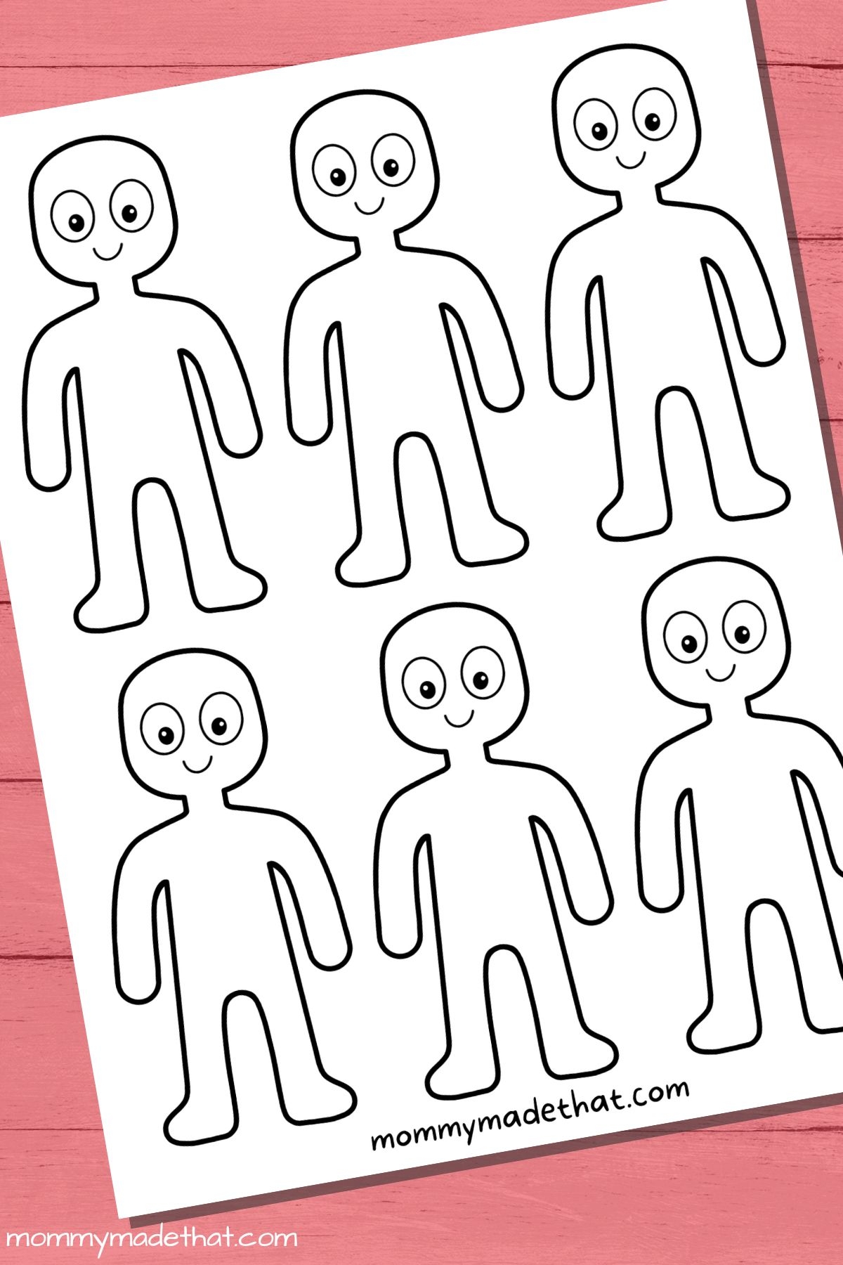 Person Template Free Printable