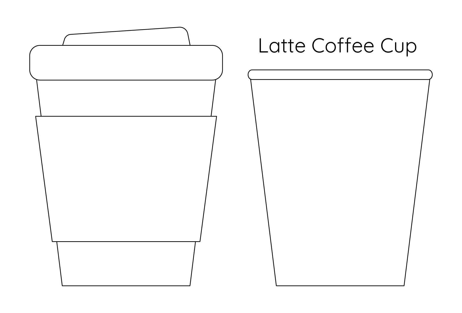Free Printable Coffe Cup Template Free Printable Coffe Cup Template