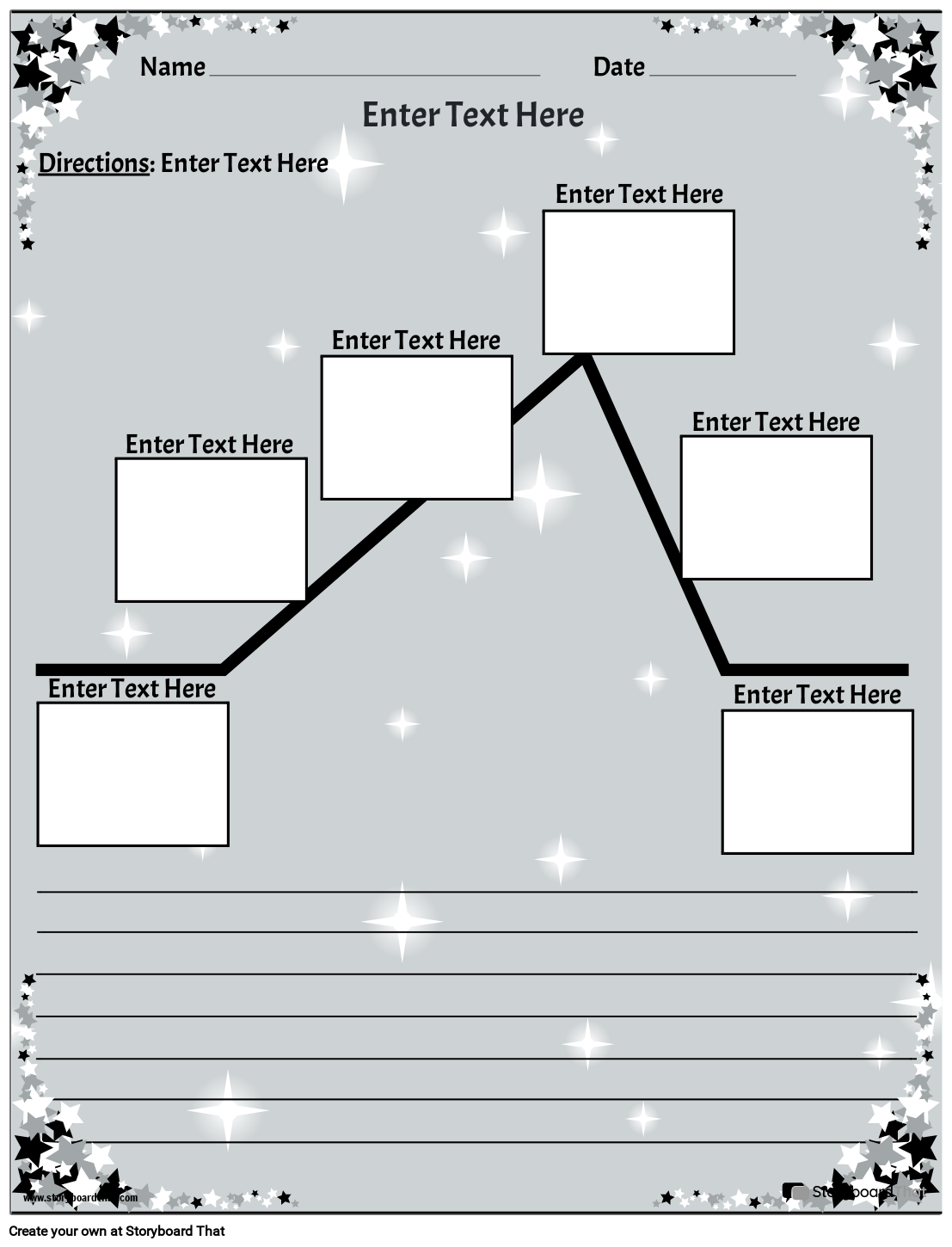 Plot Diagram Worksheets Customize With Storyboard That