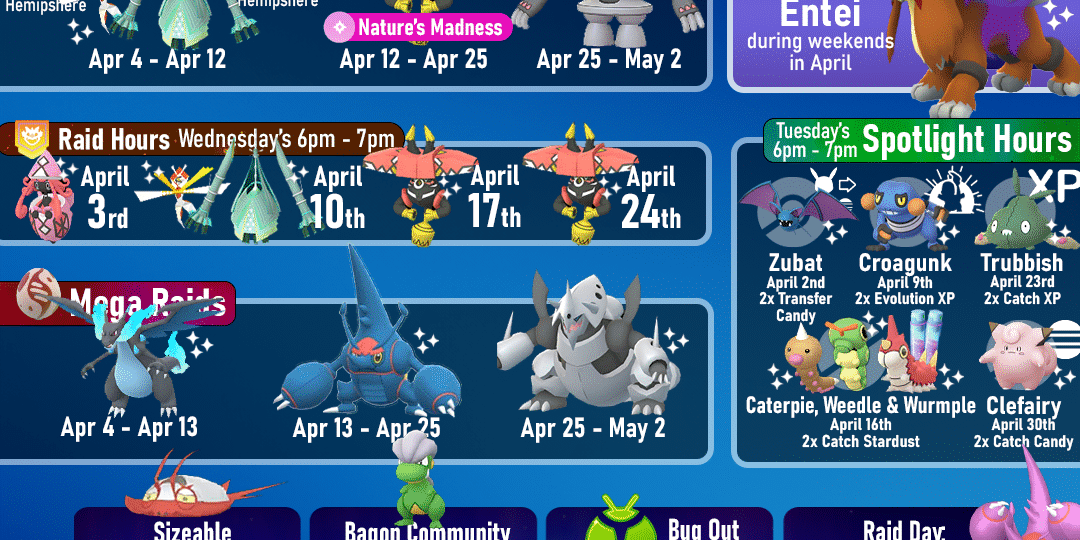 Pok mon GO April 2024 Event Guide Pok mon GO Hub