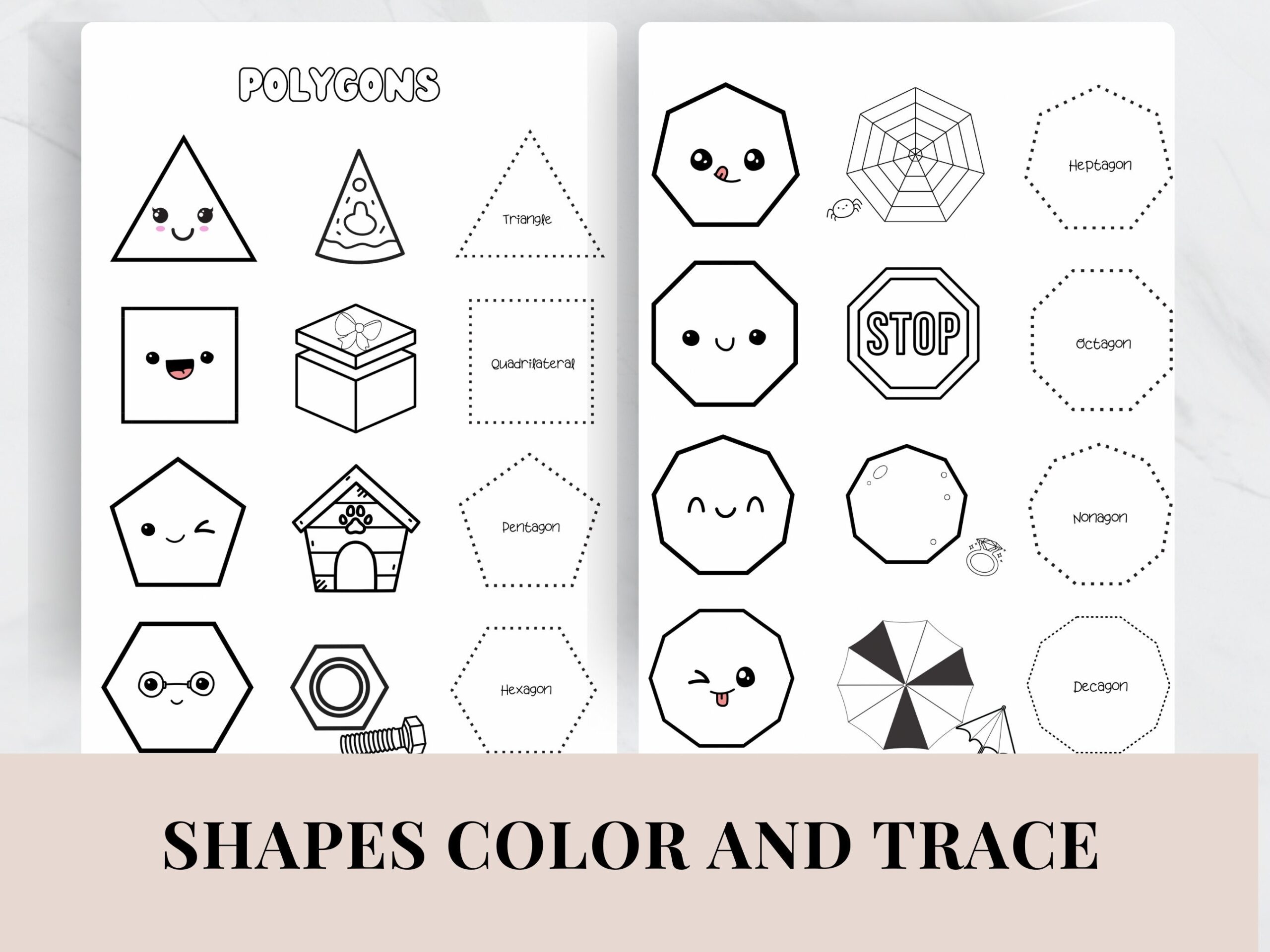 Polygon Shapes Printable Polygon Pdf Coloring Pages Homeschool Printable Etsy Polygon Shapes Printable Polygon Pdf Coloring Pages Homeschool Printable Etsy