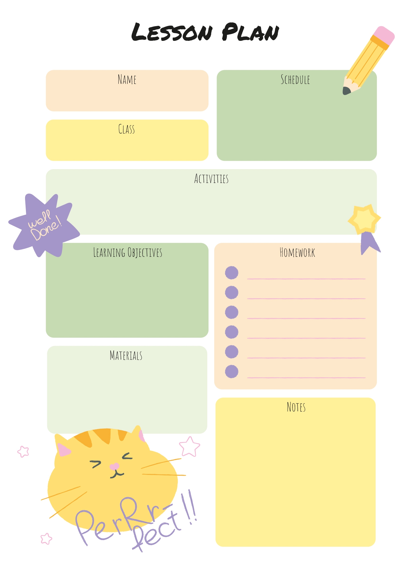 Preschool Lesson Plan Templates Free Printable Preschool Lesson Plan Templates Free Printable