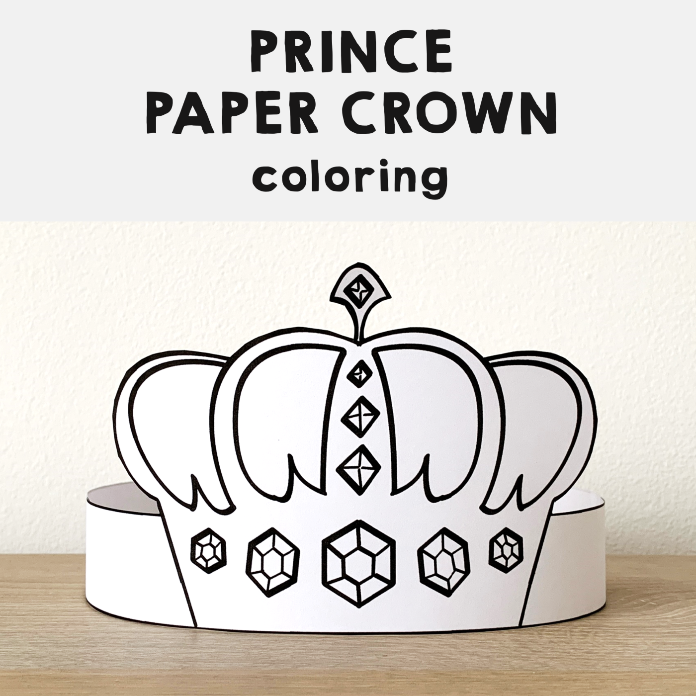 Prince King Paper Crown Printable Royal Coloring Craft Activity Made By Teachers Prince King Paper Crown Printable Royal Coloring Craft Activity Made By Teachers
